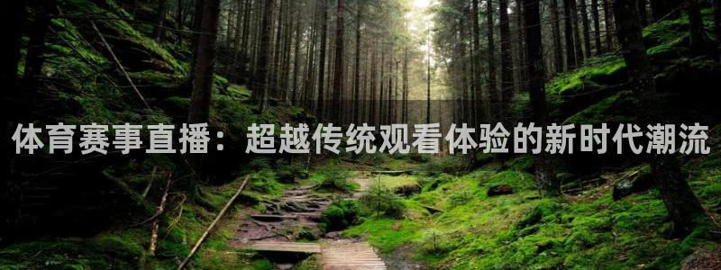 so米足球直播免费观看：体育赛事直播：超越传统观看体验的新时代潮流